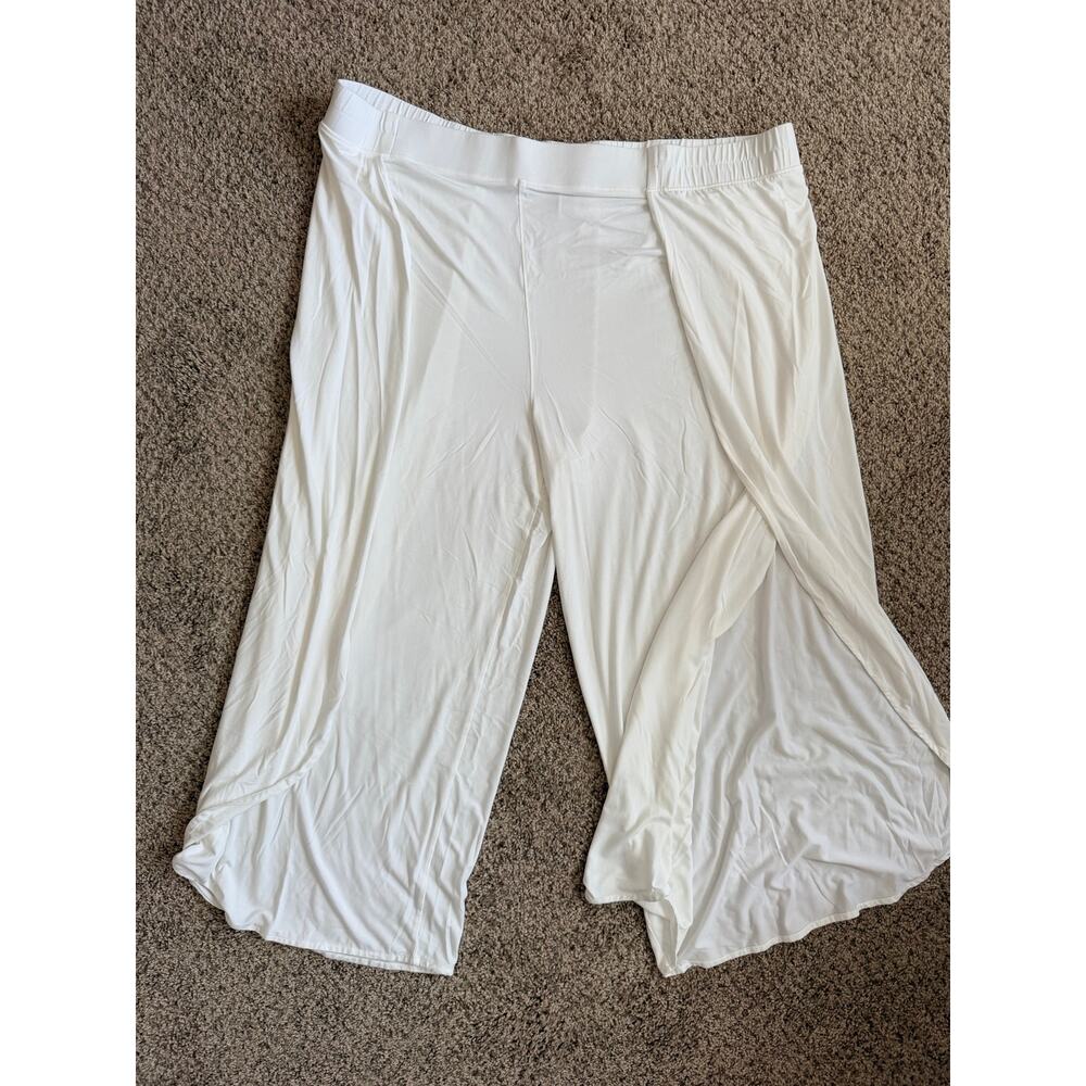 Coolibar Sun Protective Pants Harem white coverup xxl Lynsu overlap